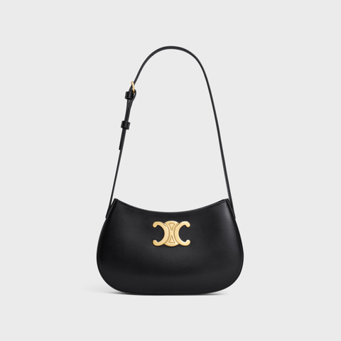 MEDIUM TILLY BAG IN SHINY CALFSKIN BLACK