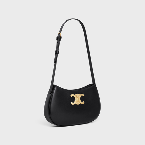 MEDIUM TILLY BAG IN SHINY CALFSKIN BLACK - Image 2