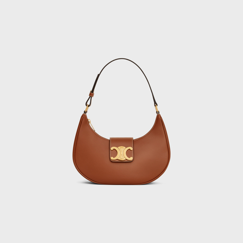 MEDIUM AVA TRIOMPHE BAG IN SMOOTH CALFSKIN TAN