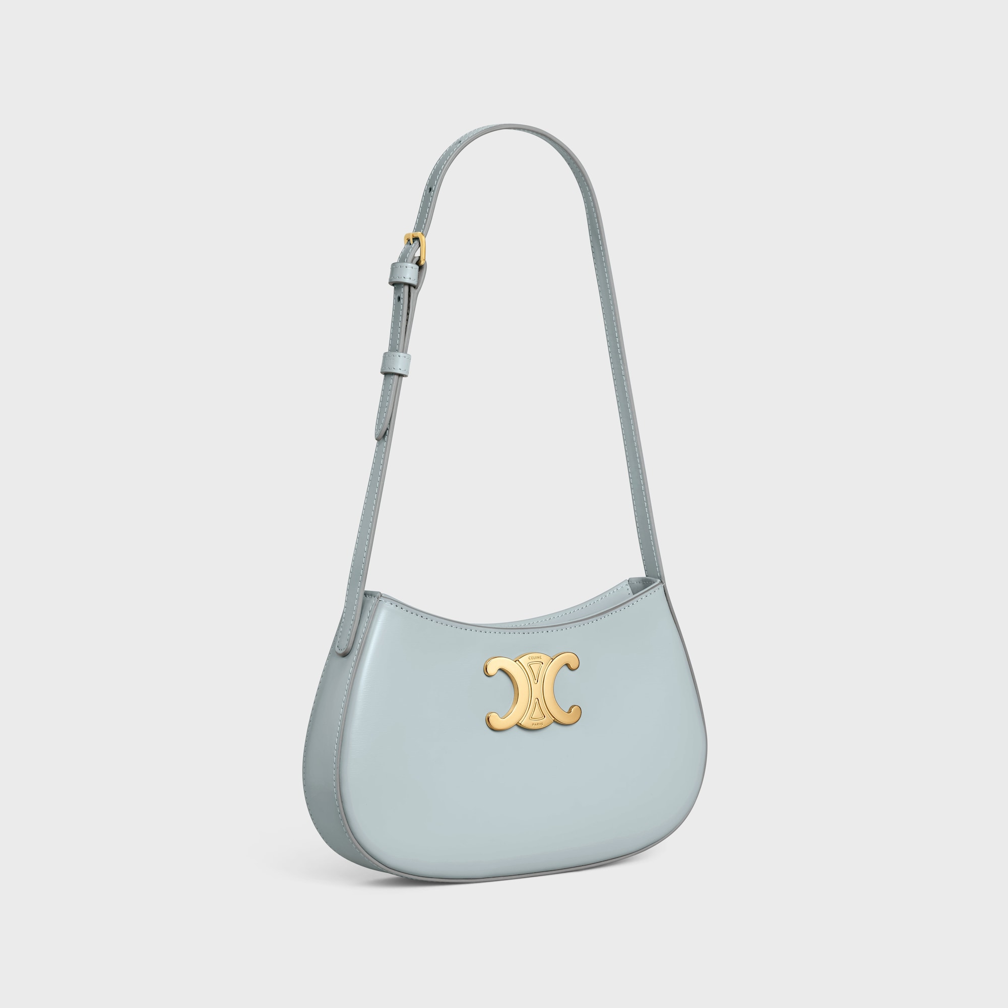 MEDIUM TILLY BAG IN SHINY CALFSKIN ICE BLUE - Image 2