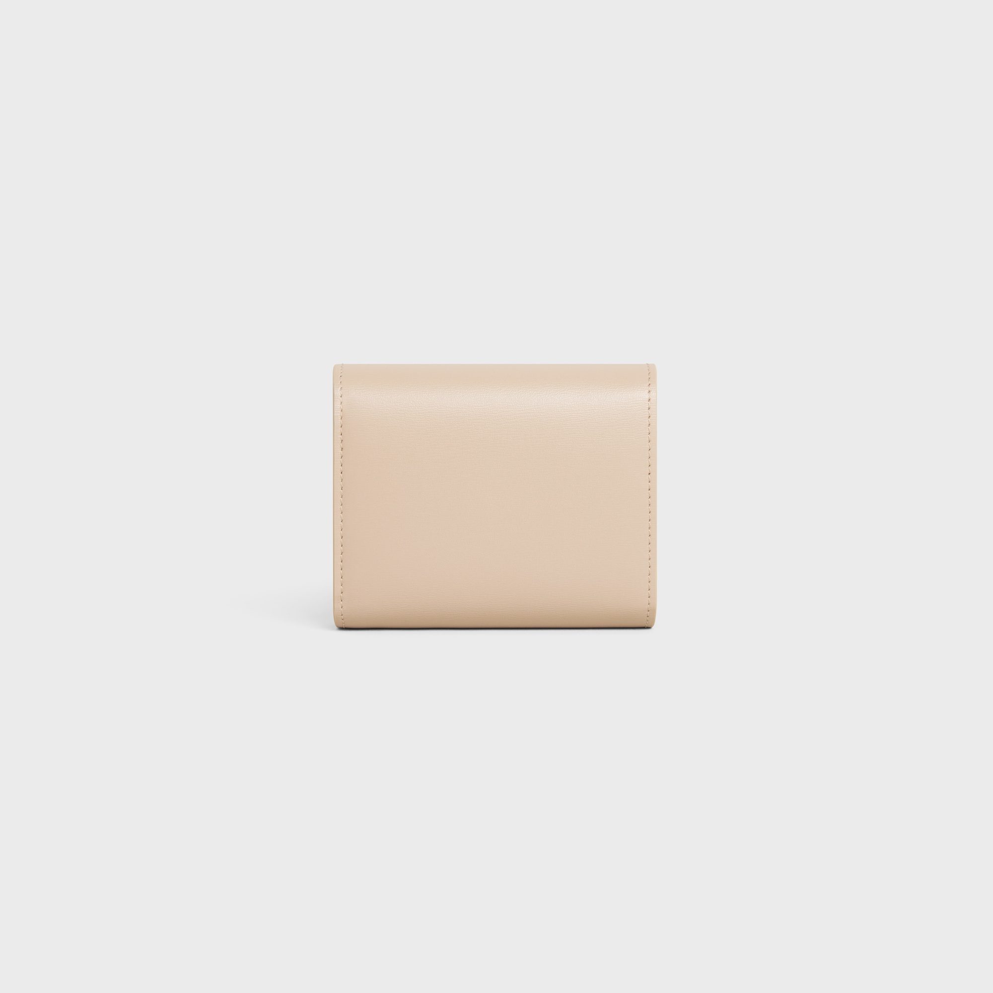 SMALL FLAP WALLER TRIOMPHE IN SHINY CALFSKIN NUDE - Image 3