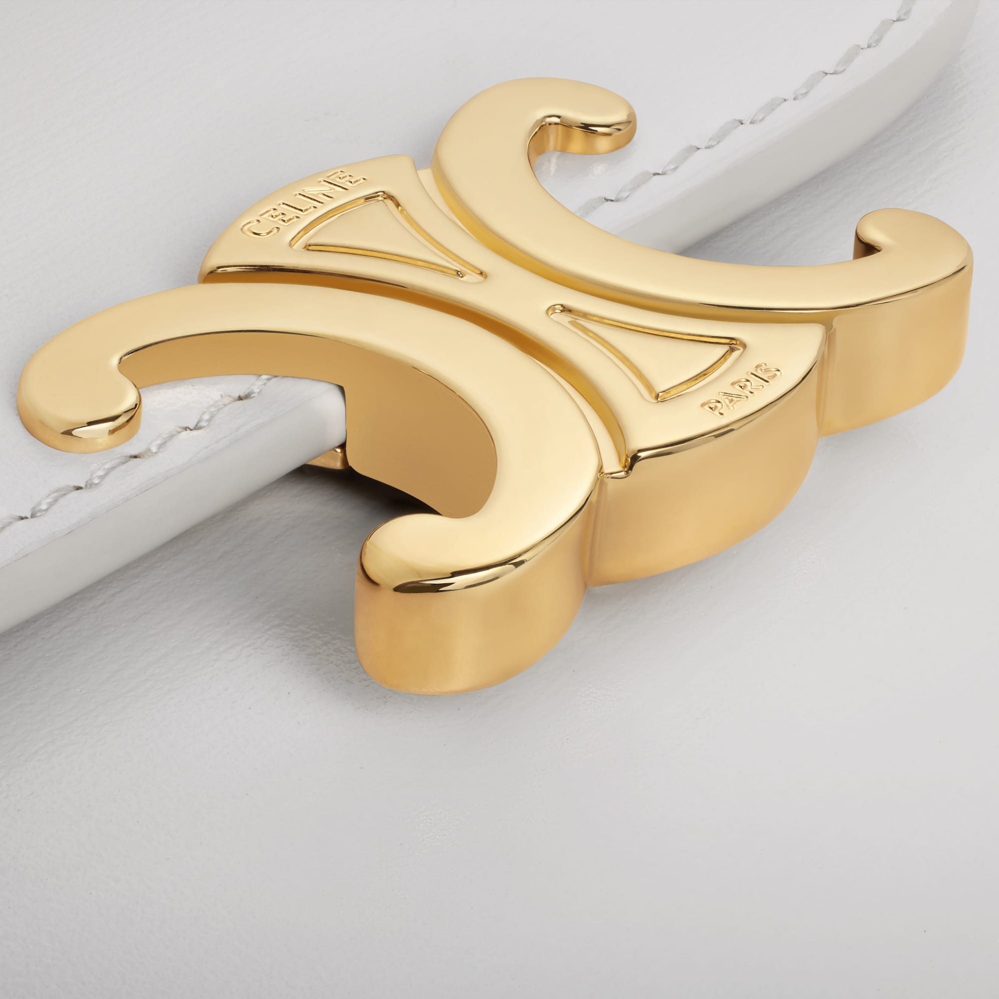 SMALL FLAP WALLER TRIOMPHE IN SHINY CALFSKIN CLOUDY GREY - Image 5