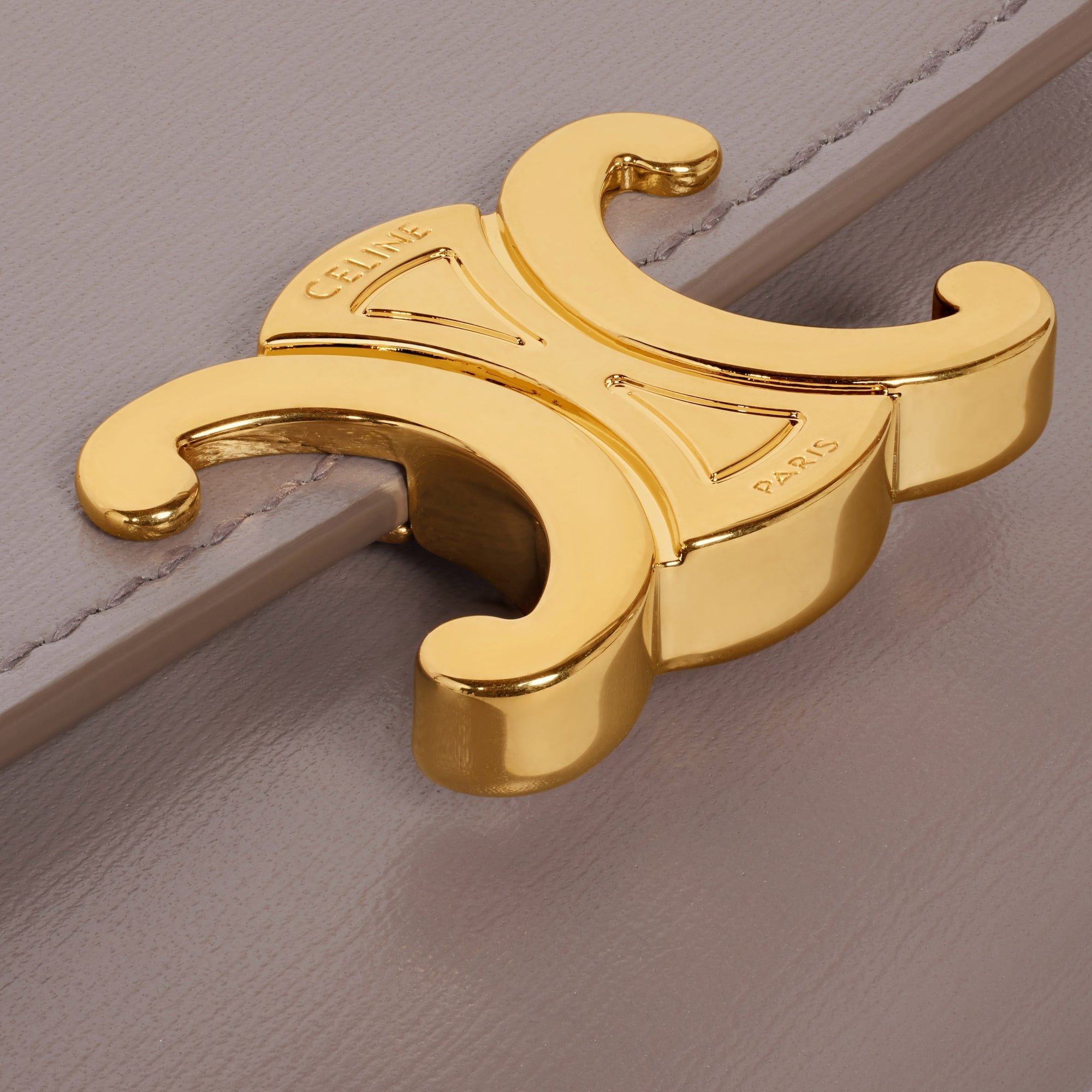 COMPACT WALLET WITH COIN TRIOMPHE IN SHINY CALFSKIN PEBBLE - Image 5