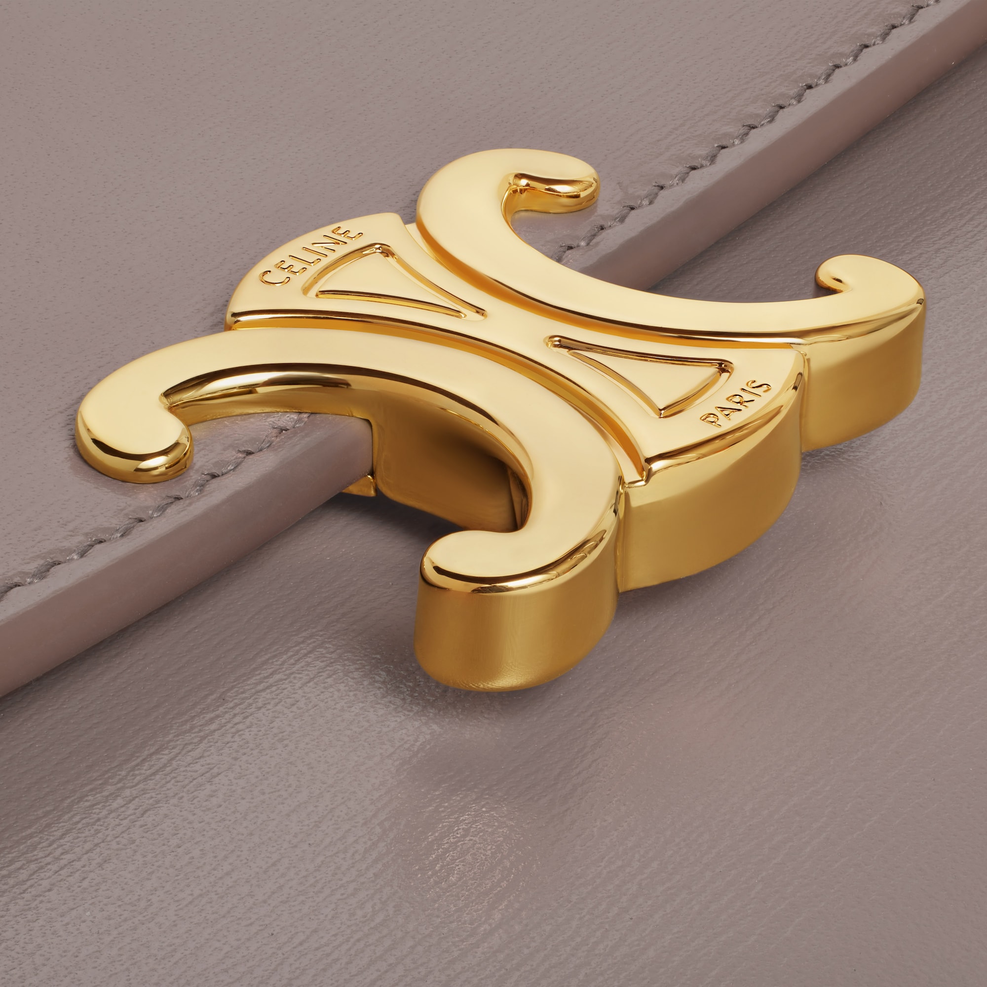 LARGE WALLET TRIOMPHE IN SHINY CALFSKIN PEBBLE - Image 5