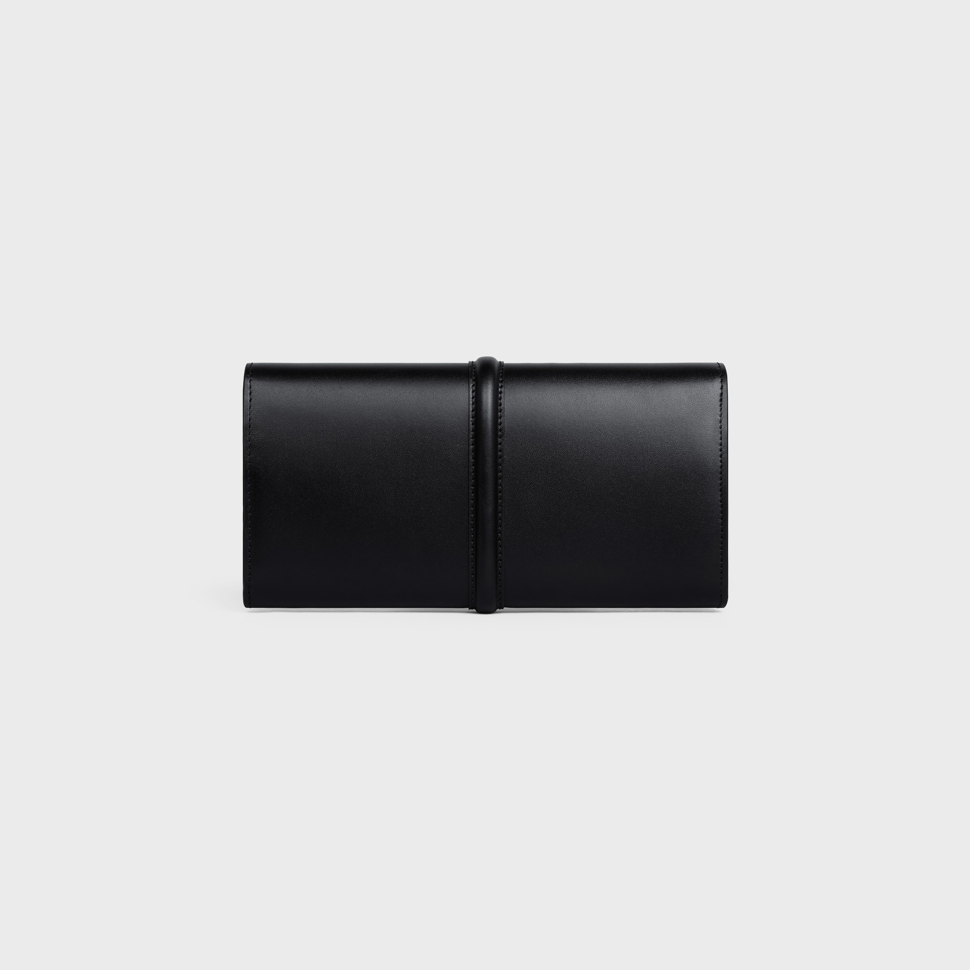LARGE WALLET 16 IN SATINATED CALFSKIN BLACK - Image 3