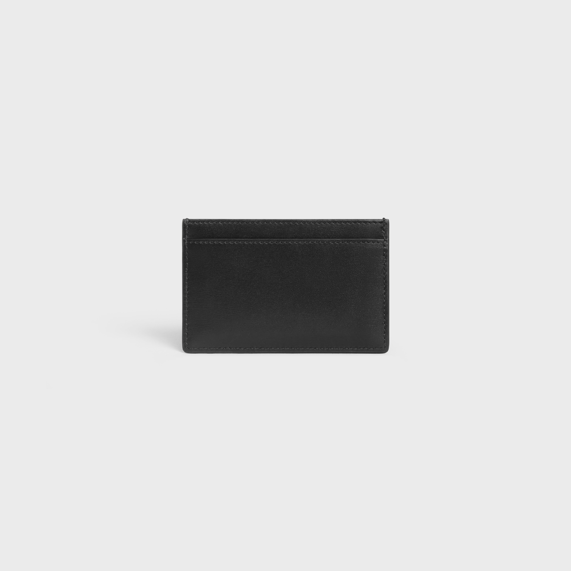 CARD HOLDER CUIR TRIOMPHE IN SHINY CALFSKIN BLACK - Image 3